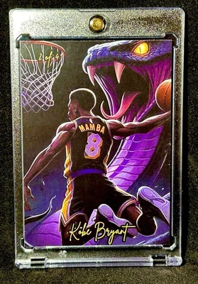 科比 - 动漫体育漫画 Swag 卡通黑色曼巴棱镜湖人队 #2/4 SSP 名人堂 (RC) — 第 1/3 张图片