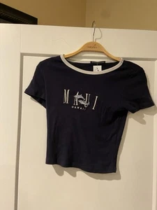 Brandy Melville Ashley Maui Hawaii Top 1 Größe Neu mit Etikett - Bild 1 von 2