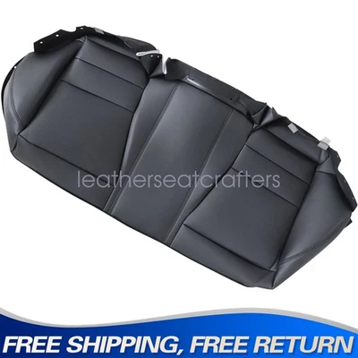 Cubierta de asiento inferior lateral de banco trasero de cuero negra 2008-2012 para Honda Accord EX-L Foto 1 de 4