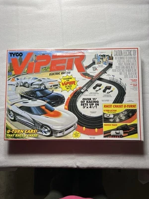 ВИНТАЖНЫЙ новый в коробке запечатанный 1994 Tyco Viper разворот электрический трассовый автомобиль набор в коробке - Изображение 1 из 4