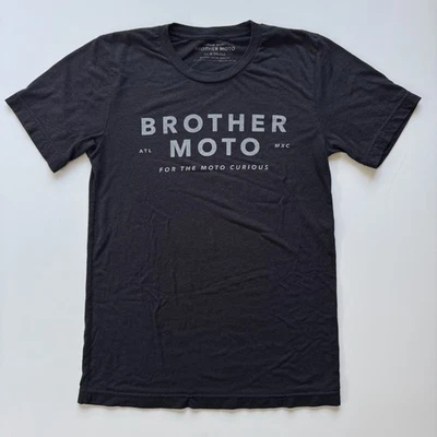 Camiseta manga corta Brother Moto Atlanta Motocicleta XS Negra ATL Gráfico Paseo Foto 1 de 4