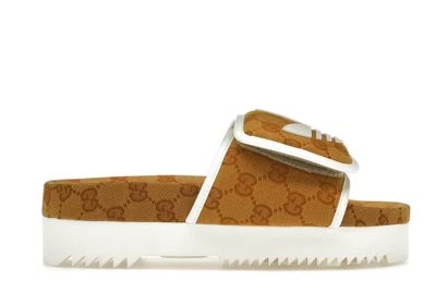 NUEVO GUCCI x ADIDAS ORIGINAL GG MONOGRAMA DIAPOSITIVA MESA talla 6 mujer Foto 1 de 3