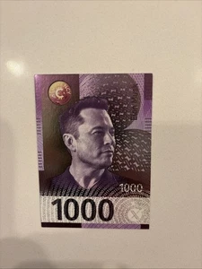 Cardsmiths Currency - Elon Musk 1000 - Space Galactic Edition Cold Foil 2025 - Bild 1 von 4