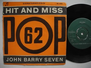 JOHN BARRY SEVEN Hit And Miss / Rockin' Already 45 7" single 1962 Sweden VG+ - Imagen 1 de 2