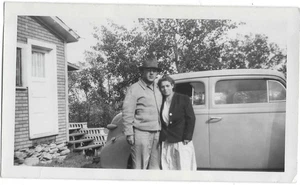 Vernacular Snapshot "Tracy and Bernace Carr at Rouses Point" - Picture 1 of 2