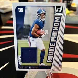 2024 Panini Donruss - Rookie Phenom Jerseys Malik Nabers #RPJ-MNA (MEM, RC) - Picture 1 of 2