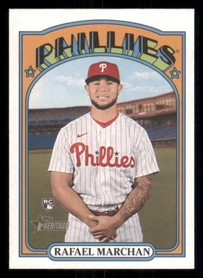 2021 Topps Heritage #718 Rafael Marchan SP RC - Image 1 of 2
