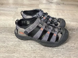 Keen Newport H2 1026277 Boys Gray Fabric Slip On Waterproof Hiking Sandal Size 4 - Picture 1 of 12