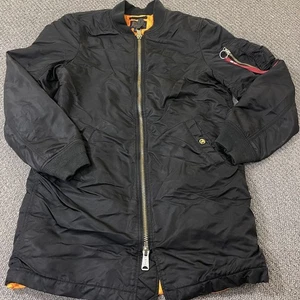 Chaqueta Alpha Industries para mujer pequeña longitud media bombardero vuelo nailon acolchada - Imagen 1 de 10