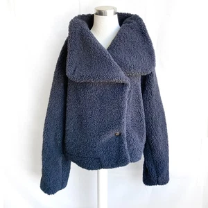 Free People IZZY Wickel Teddy Jacke Gr. M Altrosa We the Free Faux Sherpa Cozy - Bild 1 von 14