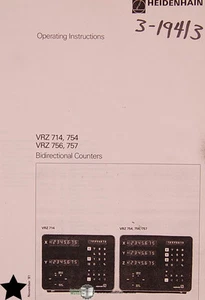 Heidenhain VRZ 714, 754 757, Manual de operaciones de contadores bidireccionales - Imagen 1 de 3