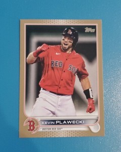 2022 Topps Baseball Series 2 Kevin Plawecki #393 Gold Foil Parallel 424/2022