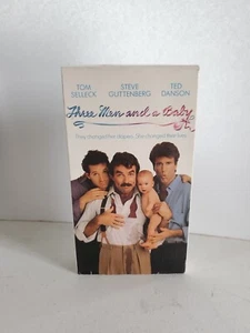 Three Men and a Baby VHS, Tom Selleck, Steve Guttenberg, Ted Danson - Picture 1 of 4