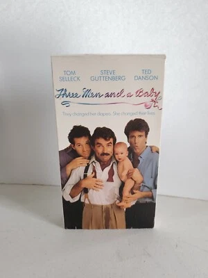 Three Men and a Baby VHS, Tom Selleck, Steve Guttenberg, Ted Danson Foto 1 de 4