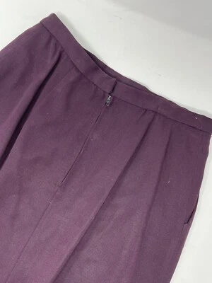 Falda larga Anne Klein roja/borgoña de colección para mujer talla 10 60’s 70’s usada limpia GHR4. Foto 1 de 4