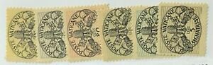 Vatican City #MiPO7xI-MiPO12xI Mint 1945 Seal Postage Dues [J7-J12]