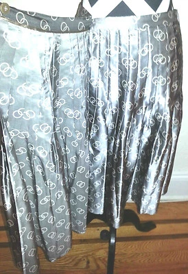 Tommy Hilfiger серый и белый плиссированные надежном юбка размер 4 - Изображение 1 из 4