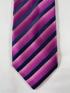 Corbata delgada de seda Simon Carter - varias rayas - Imagen 1 de 4