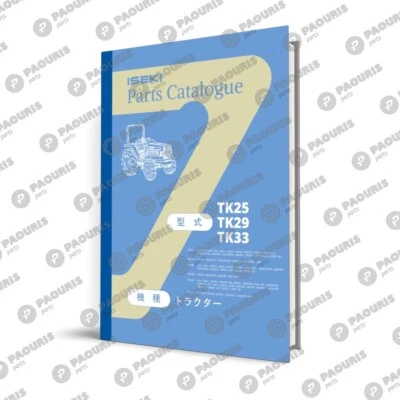 Iseki TK25, TK29, TK33 manual de piezas - catálogo Foto 1 de 2