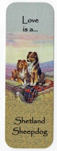 SHETLAND SHEEPDOG SHELTIE BEAUTIFUL DOG BOOKMARK IMAGE BOTH SIDES GREAT GIFT - Picture 1 of 1