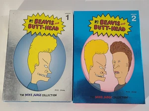 MTV's Beavis & Butthead Mike Judge Collection Volume 1 & 2 DVD Sets VGUC - Picture 1 of 3