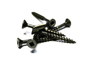 (3,000) 8x1-1/2 Square Flat Head Wood Screws (Plain and Lubed) - Picture 1 of 1