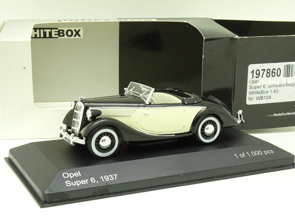 WhiteBox 1/43 - Opel Super 6 1937 - Immagine 1 di 1
