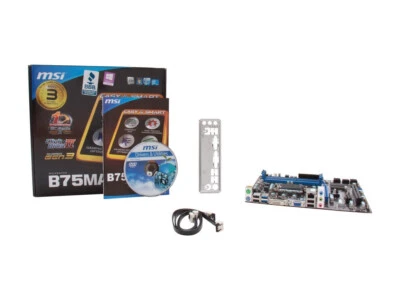 MSI B75MA-P45 MS-7798  LGA 1155 Intel B75 SATA 6Gb/s USB 3.0 mATX Motherboard - Image 1 of 4