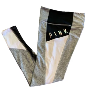 PINK Victoria's Secret Ultimate High Waist Yoga Leggings Spellout Shiny Small/P - Picture 1 of 12