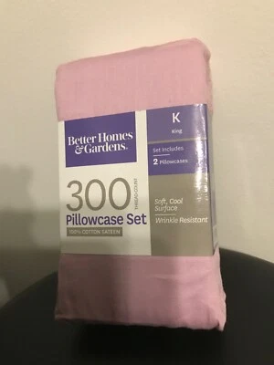 Juego de funda de almohada Better Homes And Gardens King. 300 hilos. Satén de algodón Foto 1 de 4