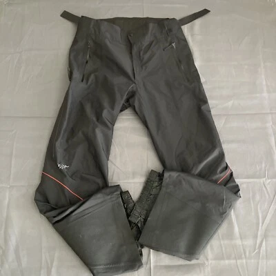 ArcTeryx Ventii Mens 30x32 Black Gore Tex Recco Pro Shell Snow Ski Pants Canada - Image 1 of 4