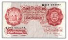 England ND (1955-60) LKO Signature 10 Shillings Note P #368c