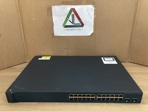 Cisco 3560V2-24PS-E + IOS 15 & Halterungen Cisco WS-C3560V2-24PS-E Switch - inkl. MwSt. - Bild 1 von 7