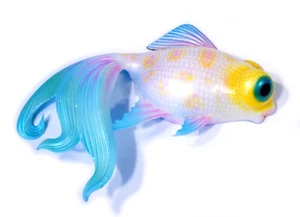 Escultura decorativa de montaje en pared pintada a mano de 12" peces dorados peces dorados 08G-rosa - Imagen 1 de 1