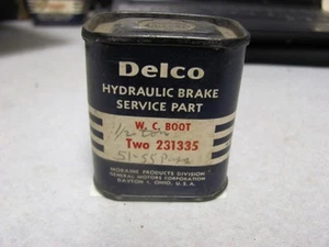 NOS Corvette H.D. Brakes Rear Wheel Cylinder Boots Delco 231335 Pair 53-57 55 54 - Picture 1 of 2