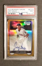 Joey Gallo 2012 Bowman Chrome PSA 9 AUTO 1st Prospect GOLD Refractor #'d /50 P2