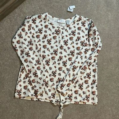Top con botones floral Children’s Place - Marfil Niña’s talla L 10/12 Foto 1 de 4