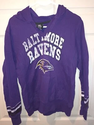 NFL Baltimore Ravens Hoodie Women's Small Purple Team Apparel Sweater  - Image 1 of 4