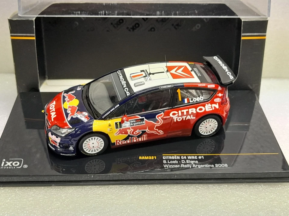 Ixo Ram 321 Citroen C4 WRC #1 Loeb/Elena winner R. Argentina 2008 1/43 - Immagine 1 di 2