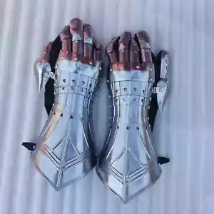 Neu mittelalterliche Handschuhe Gothic Rüstung Handschuhe Stahlarm Handschuhe LARP Handschuhe Costu - Bild 1 von 6