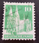 Niemcy, ładny znaczek 1948 z typem otwartym "0" w 10