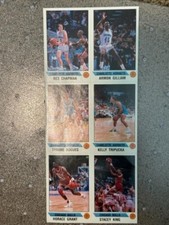 1990-91 Panini Stickers 6 CARD PANEL