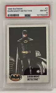 1989 Topps Batman Darknight Detective PSA 8 Card #2 - Picture 1 of 4