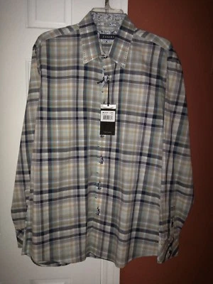 Camisa masculina linda ZAGIRI L/S TAMANHO L NOVA COM ETIQUETAS - Imagem 1 de 4