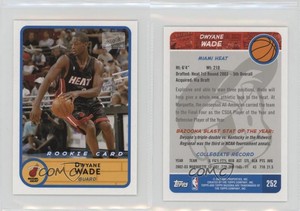 2003-04 Bazooka Mini Dwyane Wade (Dribbling) #252.1 Rookie RC HOF