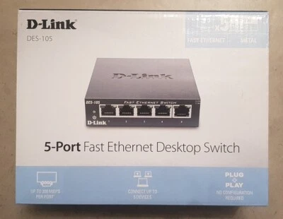 D-Link DES-105 Nero - Immagine 1 di 2