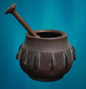 Antique Ottoman Apothecary Mortar & Pestle Bronze C17th - Bild 1 von 12