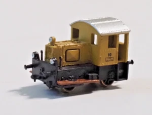 Railex Z-scale None-powered KOF Switcher locomotive in BRASS, Made in Germany - Picture 1 of 3