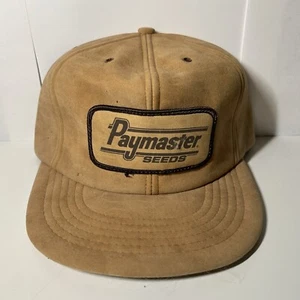 Vintage Paymaster Seeds Farm Mütze Snapback Wildleder Semco USA - Bild 1 von 8