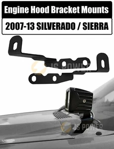 Soportes de montaje de luz LED de la zanja de la zanja del capó del motor para la Silverado Sierra 2007-13 - Imagen 1 de 4